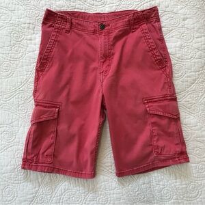 Wrangler cotton Red Cargo Shorts for boys size 16